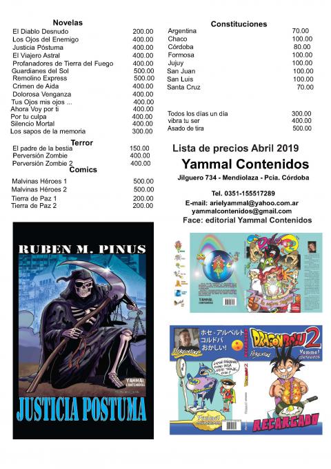 Lista de Precios Vigentes para FILBA 2019 2
