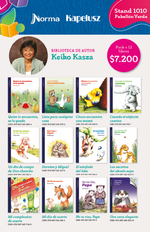 Lit. Inf. y Juv. Pack x 7 Besteller KEIKO KASZA | Programa Libro% | 2022 Lit. Inf. y Juv. Pack x 7 Besteller KEIKO KASZA | Programa Libro% | 2022