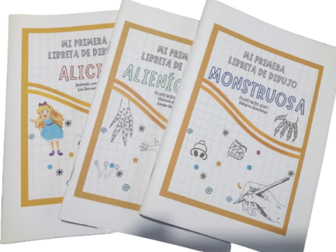 Con la compra del listado completo llevan 3 libretas de dibujo de regalo + lápiz