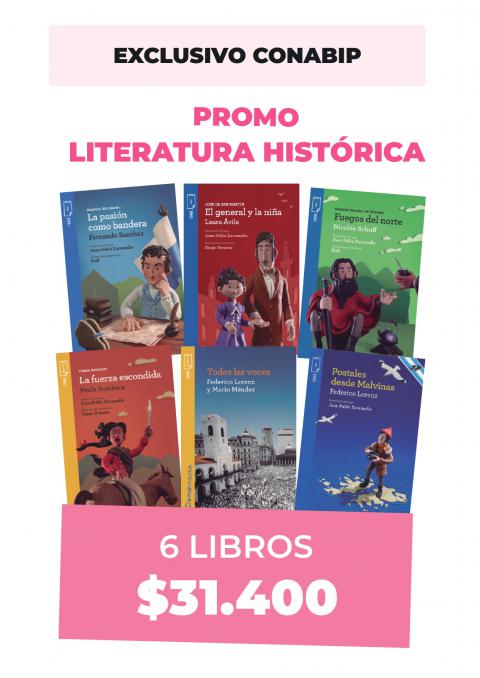 Promo 6 libros de literatura histórica