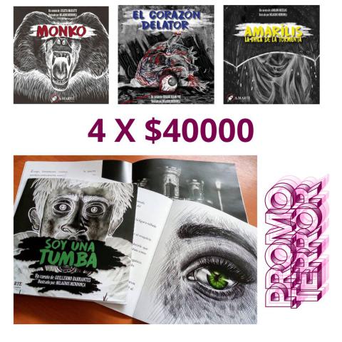 4 CUENTOS DE TERROR ILUSTRADOS X $40000