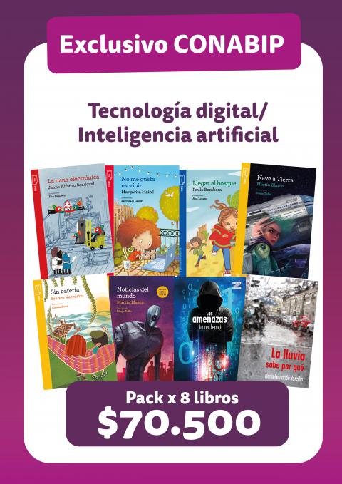 Parte del proyecto lector Imagina el futuro 8 libros sobre tecnología digital, juegos en línea, fakenews, inteligencia artificial y otros temas relacionados. Los mejores autores y autoras de literatura infantil y juvenil para todos los niveles escolares.