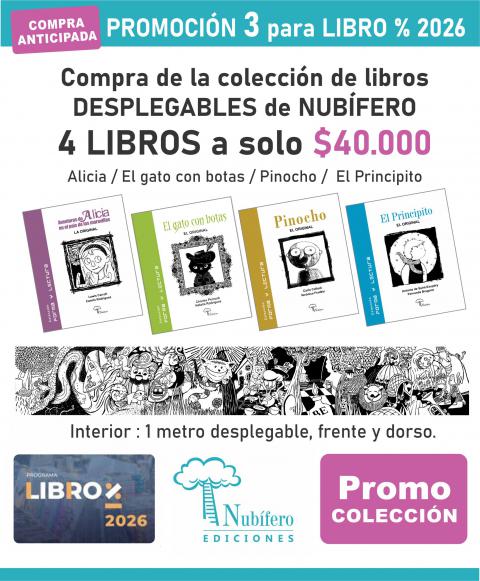 Precio especial por los 4 libros de la colección desplegables.