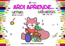 Ardi es una ardilla a la que le encanta la música. Acompáñala en este recorrido para aprender pintando y escribiendo las LETRAS (de la A A LA Z) y los números del 1 al 100.  102 páginas de actividades a todo color.