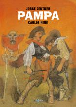 Portada de PAMPA, novela gráfica, edición de LOCO RABIA EDITORA (2025)