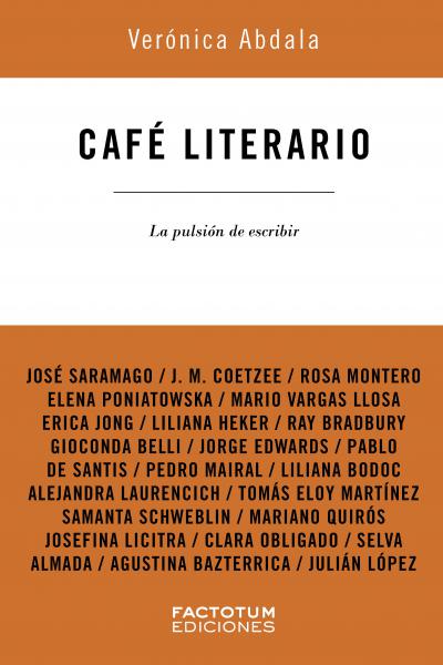 Tapa de Café literario: La pulsión de escribir