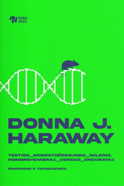 Testigo_Modesto@Segundo_Milenio.HombreHembra©_Conoce_OncoRata® es una dirección de correo electrónico, quizá una contraseña ?dice Haraway? para situar a quienes leen en la Red. No solo en Internet, del cual Haraway historiza sus orígenes a la vez militares y universitarios, sino también a partir de una extensa red de patentes, marcas registradas, tecnologías y figuras enlazadas: el testigo modesto de la ciencia experimental (mutado), la rata transgénica de la multinacional DuPont y algunas escenas de cienci