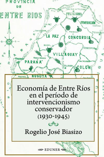 Economía de Entre Ríos en el período de intervencionismo conservador (1930-1945)se despliega dando respuesta a interrogantes que hasta aquí no habían sido abordados sistemáticamente:¿cuáles fueron las estrategias posteriores a la crisis de 1929/1930 en Entre Ríos?, ¿qué particularidades tenía entonces la economía entrerriana?, ¿qué características tuvo la intervención nacional y la provincial?  El autor caracteriza a esta provincia destacando dos particularidades: el «virtual aislamiento» derivado de las co