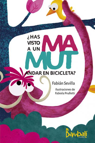 ¿Has visto a un mamut andar en bicicleta? es un libro de poemas humorísticos escrito por Fabián Sevilla, donde los personajes nos trasmiten asombro y alegría a través de distintas situaciones disparatadas. Los lectores disfrutarán de los juegos de palabras, las rimas y las distintas asociaciones que pueden realizar con las coloridas imágenes de Fabiola Prulletti. 