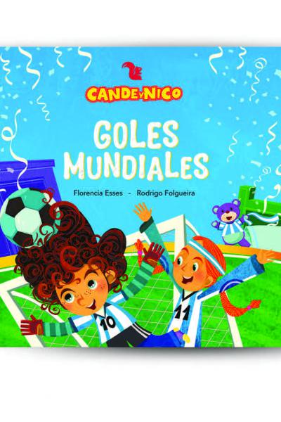 Cande y Nico jugando al fútbol en el mundial
