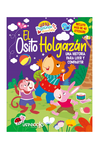 Mega pegatinas divertidas - El osito holgazán