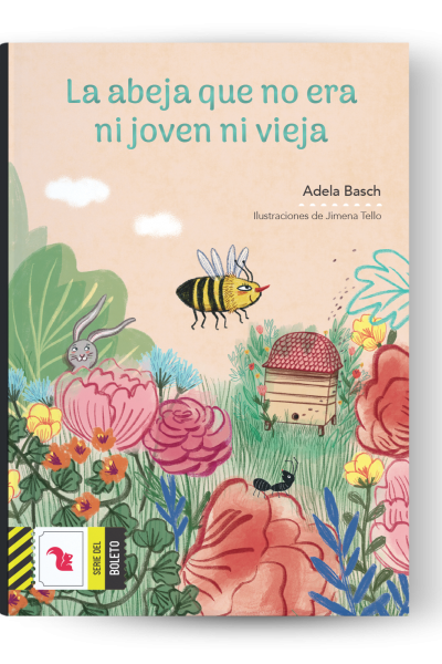 Una abeja explorando un jardín