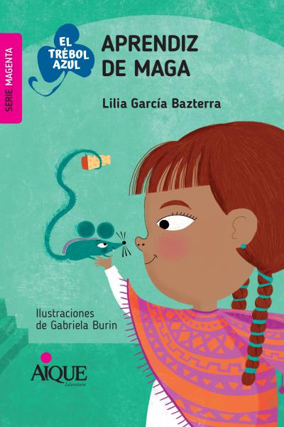 Autora: García Bazterra, Lilia María  Ilustración: Gabriela Burin  ISBN:  978-987-06-1085-4 Código Aique:  A-6-1085 Páginas:  96 páginas Formato:  20 x 14 Encuadernación:  Binder Recomendar a un colegaRecomendar a un colega Solicitar promotor Matilda es la hija de la maga más sabia de todas, una aprendiz que cree conocer todos los hechizos. En su vida, donde la arena se vuelve rosada cuando ella lo pide y le encanta viajar en su escoba azul brillante, todo puede suceder. Incluso aquello que ni Matilda imagi