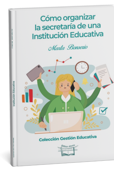 Tapa del libro Cómo organizar la secretaria de una Institución Educativa