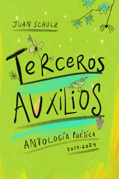 Tapa del poemario Terceros auxilios del poeta mexicano Juan Schulz