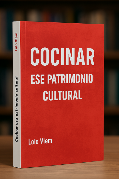 Si Cocinar es un acto político fue un grito, este libro es la pausa para pensar. Aunque nació antes, funciona como una precuela: la madre que dio origen al manifiesto.  En Cocinar: ese patrimonio cultural, Lolo Vlem propone una mirada sensible y profunda sobre la cocina como herencia, territorio y memoria colectiva.