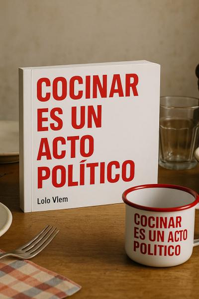 Un manifiesto, una carcajada y una cucharada de identidad. Este no es un libro de cocina. Es un libro sobre el poder de la comida para emocionarte, para discutir, para abrazar sin manos y defender el gusto como si fuera un derecho humano. No trae recetas. Pero sí verdades condimentadas.